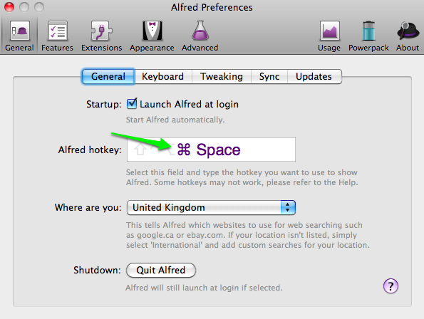 Alfred Preferences